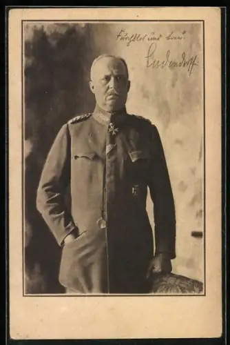 AK Erich Ludendorff, stehendes Portrait