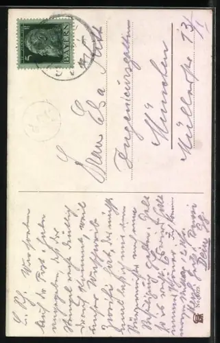 AK Dackel leckt die Tafel ab, während der Wirt schläft