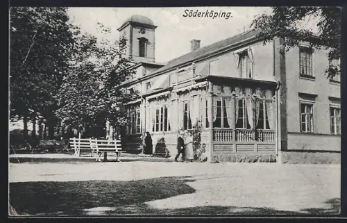 AK Söderköping, Gasthof mit Garten