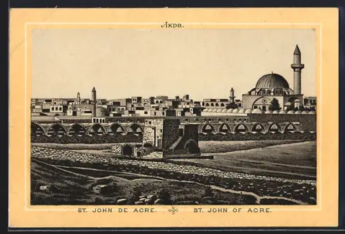 AK St. John of Acre, View over the city with mosque