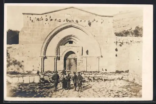 Foto-AK Jerusalem, Blick auf das Mariengrab