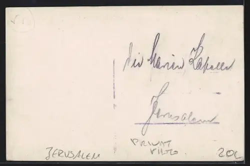 Foto-AK Jerusalem, Blick auf das Mariengrab