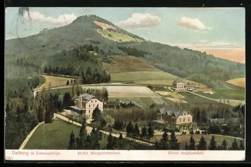 AK Oelberg / Königswinter, Hotel Margarethenhof vor Oelberg im Siebengebirge