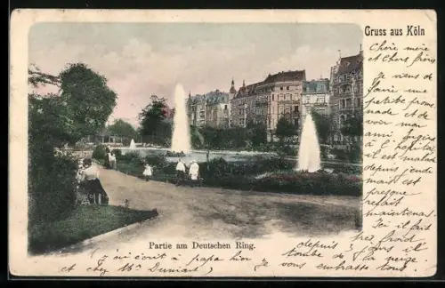 AK Köln-Neustadt, Partie am Deutschen Ring