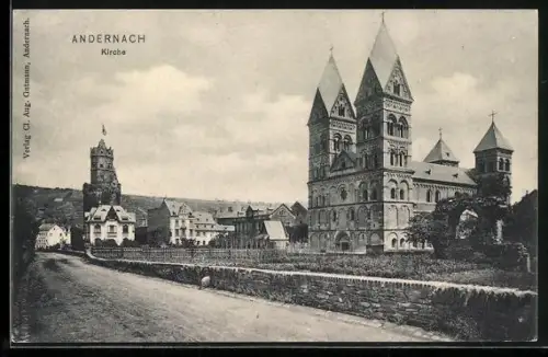 AK Andernach, Partie an der Kirche
