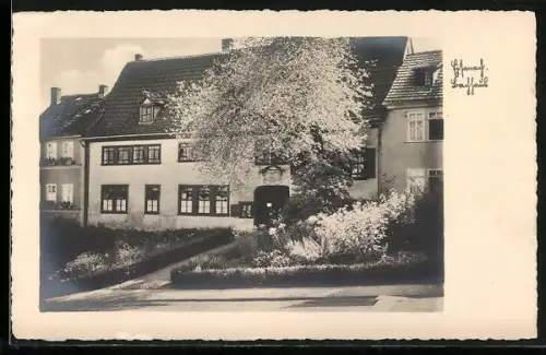 AK Eisenach, Bachhaus mit Vorgarten