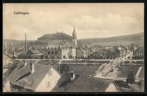 AK Tuttlingen, Ortsansicht, Partie an der Brücke