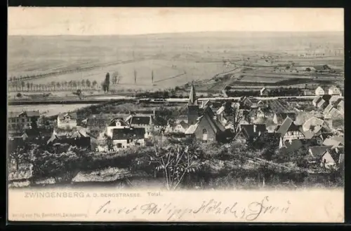 AK Zwingenberg / Bergstrasse, Totalansicht