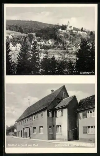AK Lorch / Remstal, Gasthof zum Hecht, Klosterpartie