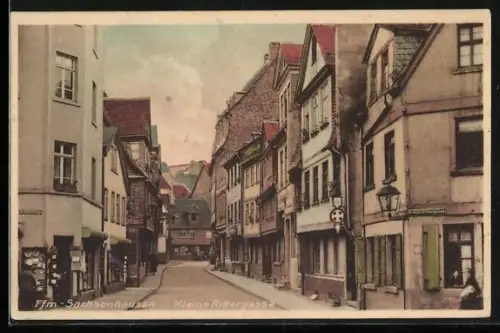 AK Frankfurt-Sachsenhausen, Blick in die Kleine Rittergasse