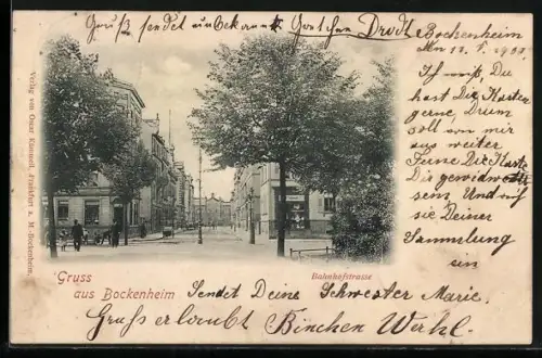 AK Frankfurt-Bockenheim, in der Bahnhofstrasse