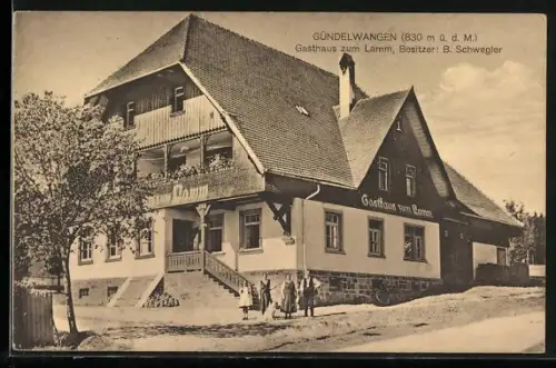 AK Gündelwangen, Gasthaus zum Lamm