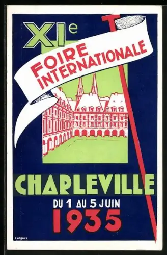 AK Charleville, XIe Foire Internationale 1935, Ausstellung