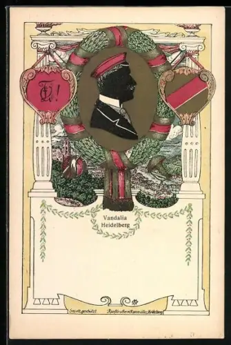 AK Heidelberg, Studentenwappen der Burschenschaft Vandalia