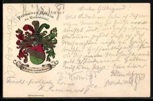 AK Wolfenbüttel, Primaner Verein, Studentenwappen