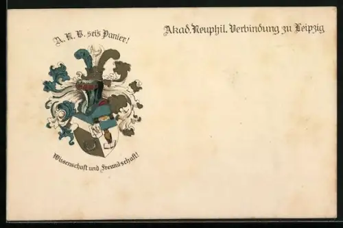 AK Leipzig, Akad. Neuphil. Verbindung, Studentenwappen