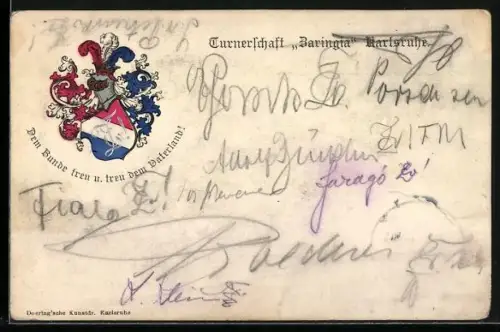 AK Karlsruhe, Turnerschaft Baringia, Studentenwappen