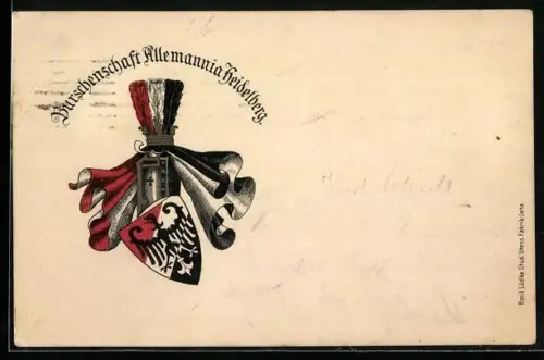 AK Heidelberg, Burschenschaft Allemannia, Studentenwappen