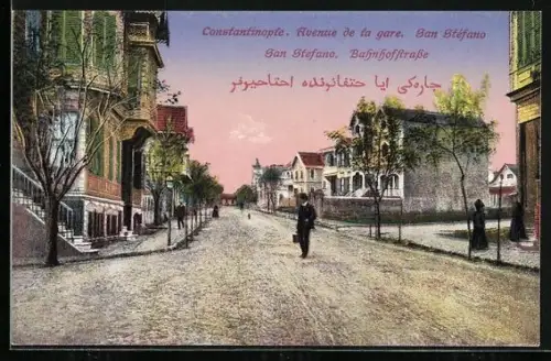 AK Constantinople-San Stefano, Avenue de la Gare