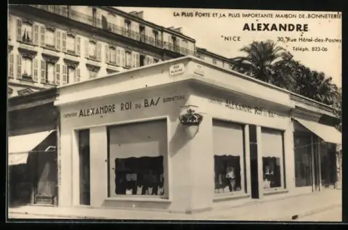AK Nice, Maison de Bonneterie Alexandre, 30 Rue Hôtel-des-Postes