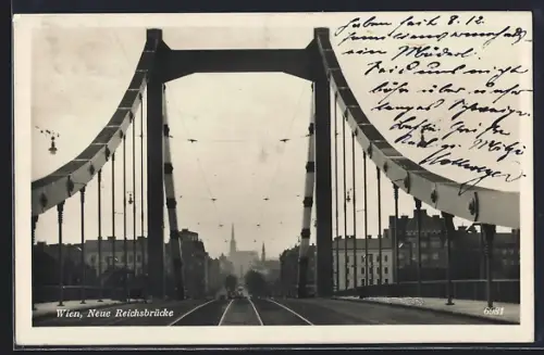 AK Wien, Neue Reichsbrücke