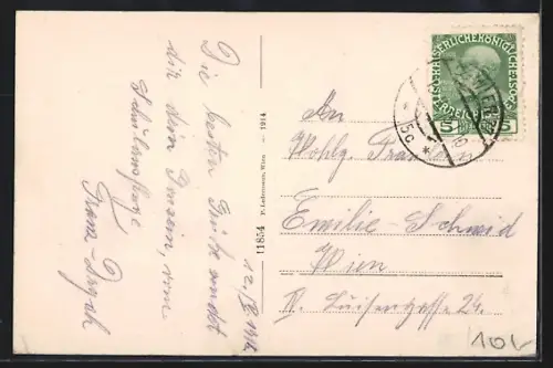 AK Weidling /N.-Oe., Ortsansicht aus der Vogelschau