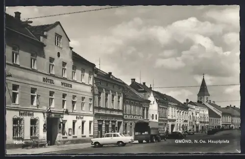 AK Gmünd /N. Oe., Hotel Weber, Hauptplatz