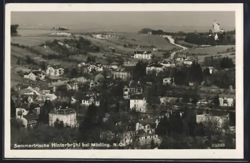 AK Hinterbrühl b. Mödling, Ortsansicht aus der Vogelschau