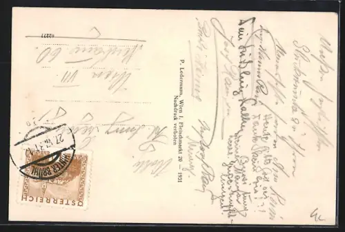 AK Hinterbrühl b. Mödling, Ortsansicht aus der Vogelschau