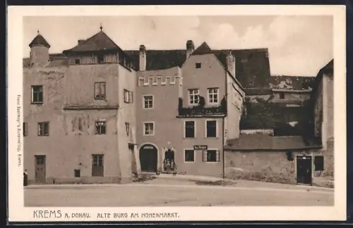 AK Krems a.D., Alte Burg am Hohenmarkt