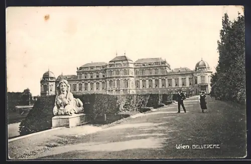 AK Wien, Belvedere mit Anlagen