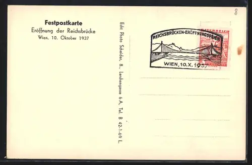 AK Wien, Reichsbrücke