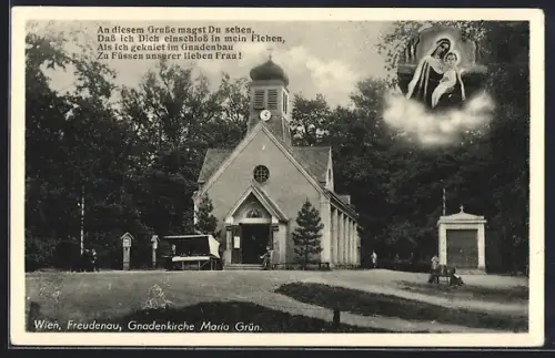 AK Wien-Freudenau, Gnadenkirche Maria Grün