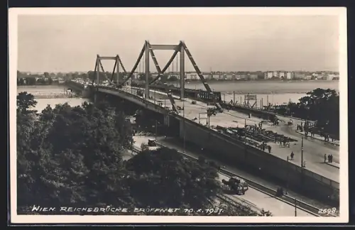 AK Wien, Bau der Reichsbrücke