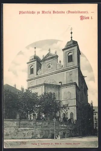 AK Wien, Pfarrkirche Maria Rotunda Postgasse