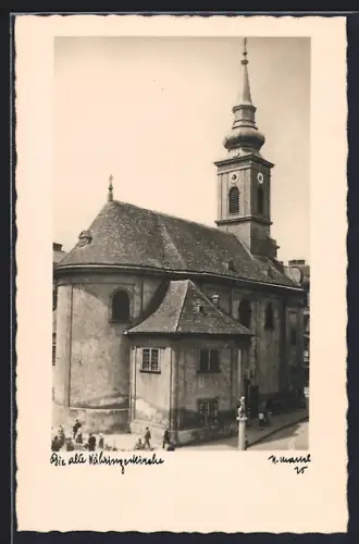 AK Wien, die alte Währingerkirche