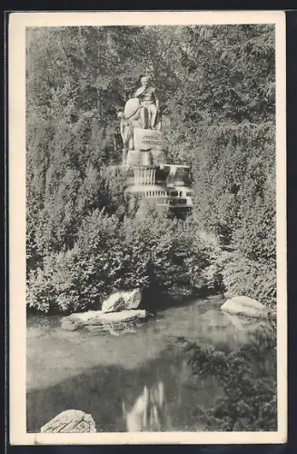 AK Wien, Priessnitz-Denkmal im Türkenschanzpark