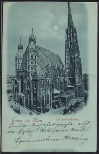 Mondschein-AK Wien, Stephanskirche