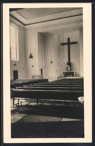 AK Wien, Dornbach, Kirche, Innenansicht