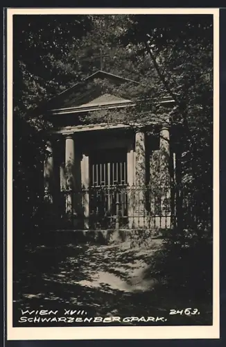 AK Wien, Schwarzenbergpark, Grab Franz Moritz von Lacy