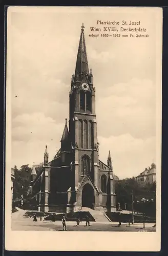 AK Wien, Pfarrkirche St. Josef, Deckertplatz