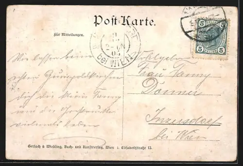 AK Wien, Restaurant Rathaus-Keller, Ratsstube, Innenansicht