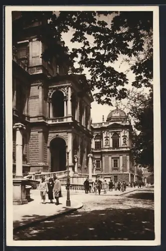 AK Wien, Universität mit Strassenpartie