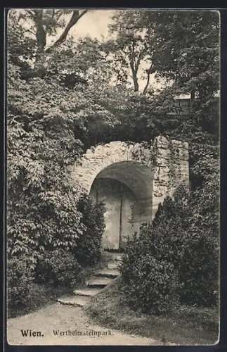 AK Wien, Partie aus dem Wertheimsteinpark