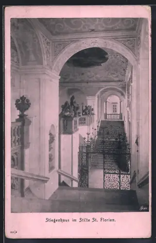 AK St. Florian, Stiegenhaus im Stift
