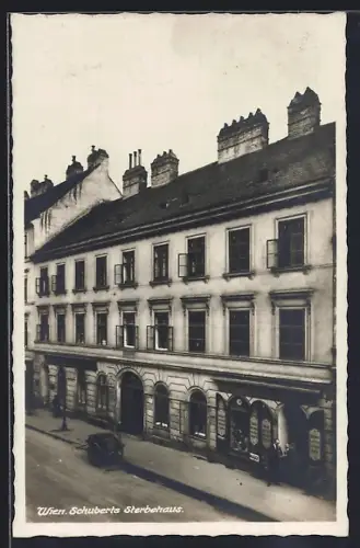 AK Wien, Blick auf Schuberts Sterbehaus