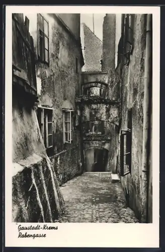 AK Krems an der Donau, Blick in die Rabengasse
