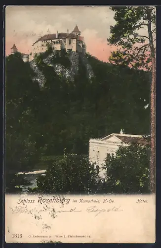 AK Rosenburg im Kampthale, Schloss Rosenburg mit Hotel