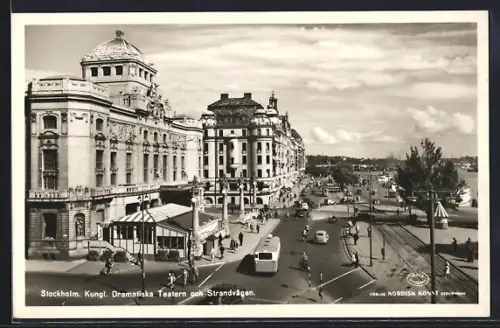 AK Stockholm, Kungl. Dramatiska Teatern och Strandvägen