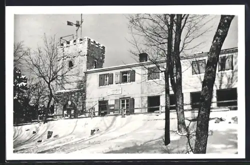 AK Naturfreundehaus auf dem Höllenstein mit Julienturm